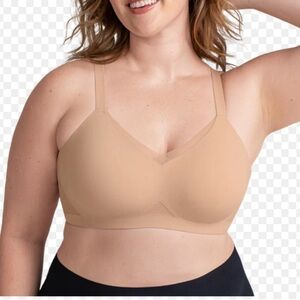HONEYLOVE Crossover tan padded wireless bra 2X